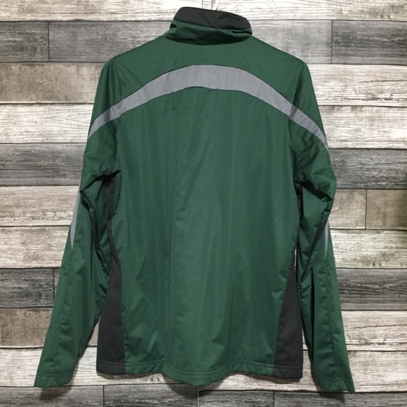 Antigua Oakland Athletics Jacket Women L Green Full Zip Hohokam Stadium Mesa AZ - Picture 4 of 8